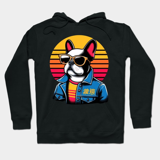 French Bulldog Summer Vibes Hoodie by ARTFULATTIRES